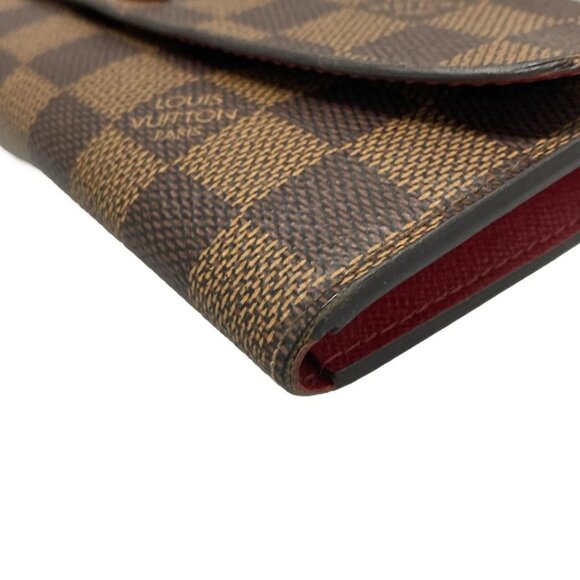 LOUIS VUITTON Portefeuille Emilie Rouge Damier - Long Wallet 390-090125 - Picture 4 of 8